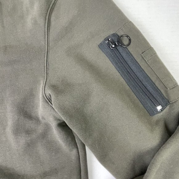 DRYKORN FOR BEAUTIFUL PEOPLE Cardigan Zip Up Sleeve Pockets Green Men’s Large EC - Picture 7 of 10